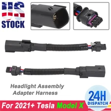 US For 2021+ Tesla Model X Refresh Matrix LED Headlight Adapter Pair Plug & Play