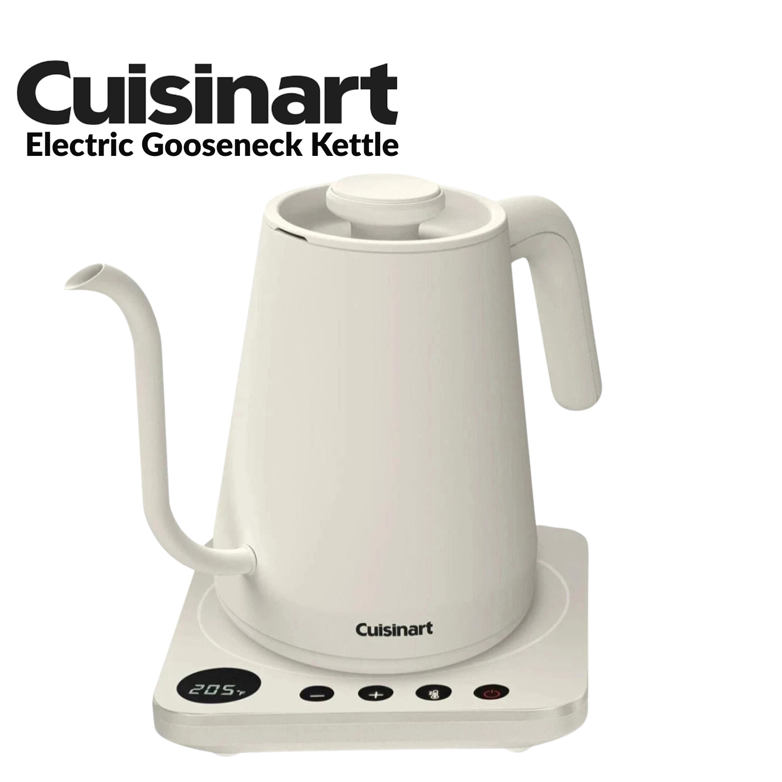Cuisinart GK-1 Digital Electric Gooseneck Kettle 1L 1200W Cream Refurbished