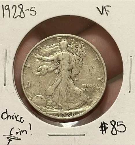 1928-S Walking Liberty Half Dollar VF