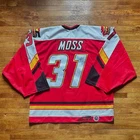 1997-98 Tyler Moss Saint John Flames Game Worn Hockey Jersey