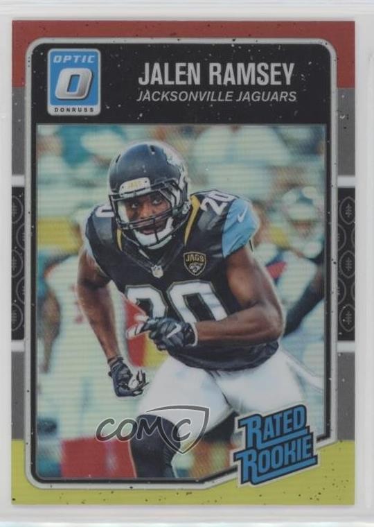 2016 Donruss Optic Rated Rookie Red and Yellow Jalen Ramsey #171 Rookie RC 5m0
