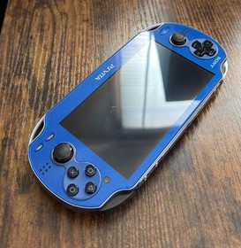 PS Vita 1000 - Blue - Charger Included - 128gb SD w/ SD2Vita adapter - Tested