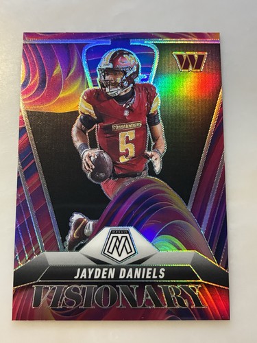 JAYDEN DANIELS 2025 Panini Mosaic Football VISIONARY tie-dye Prizm #25 WAS