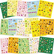 16 Sheets Holiday Stickers Assortment 800 Seasonal Stickers for Children Summ...