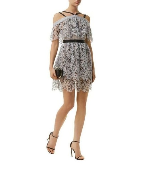 Women Self-portrait Dress Blue 36