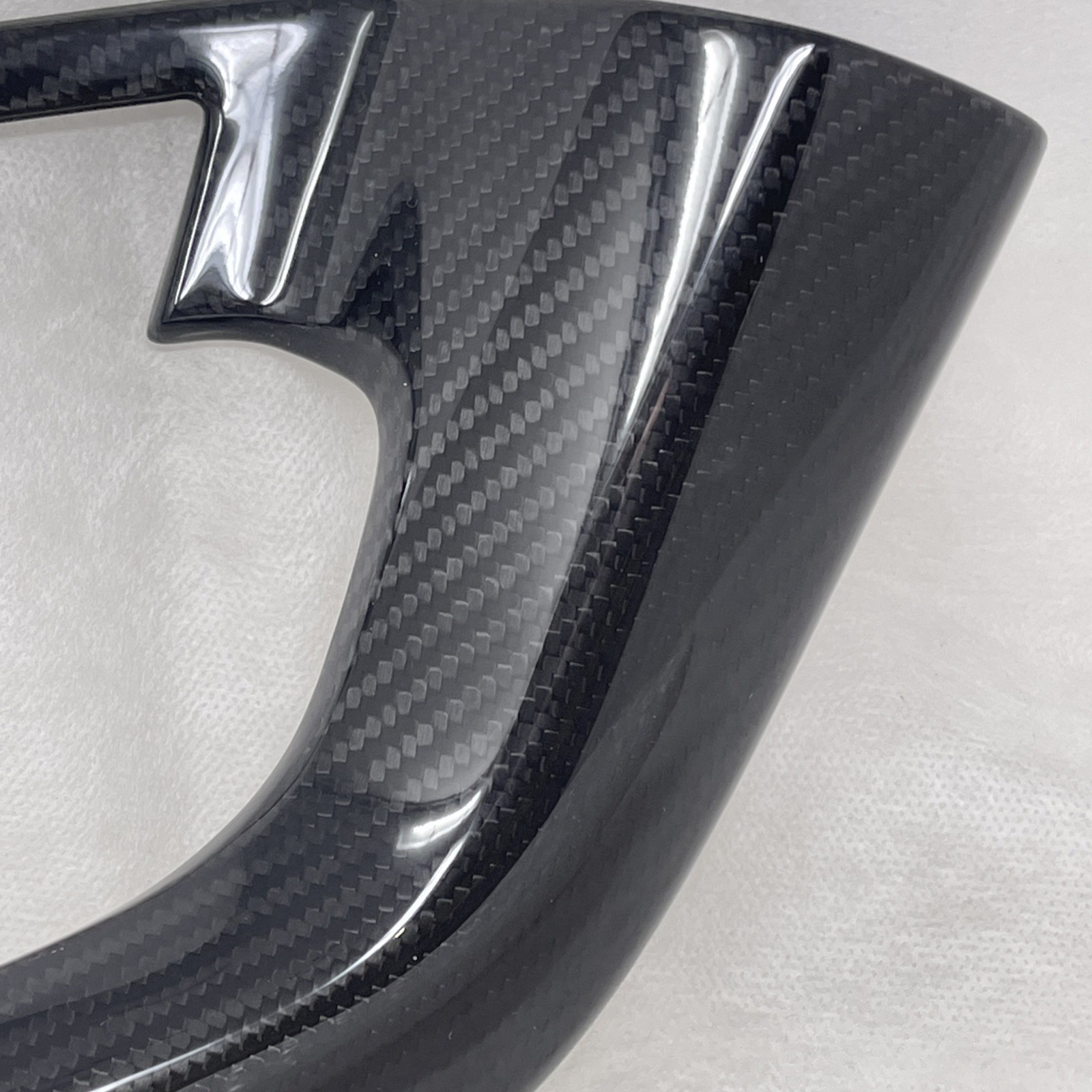 OEM LAMBORGHINI GALLARDO Carbon Fiber Right Door Upper Pull Handle, 400867172D