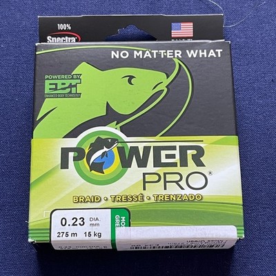 Shimano Power Pro Braided Mainline Spectra - Moosgrün, 275m, 0,23mm Durchmesser, 15kg