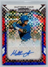 2019 Panini Prizm Draft Picks #86 Matthew Lugo Autographs plaid /99