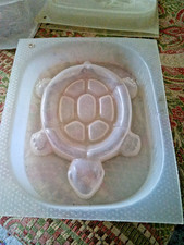 Plastic Turtle Mold for Cement Chalkware Plaster Resin Figure Dish Statue