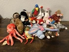 Ty Beanie Babies LOT of 20 in photo ~ Vintage Stuffed Animals w TAGS 1990s Plush