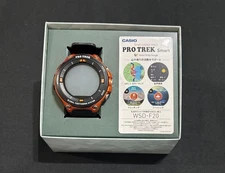 Casio Pro Trek Smart WSD-F20 Black Orange Men's Outdoor GPS Watch Used