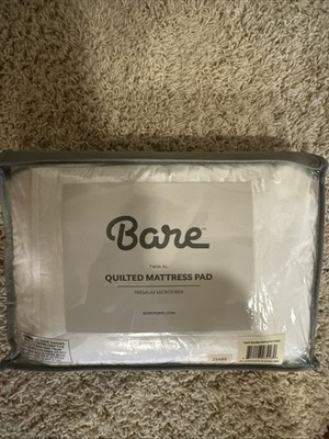White Quilted Twin XL Matress Pad for dorm rooms