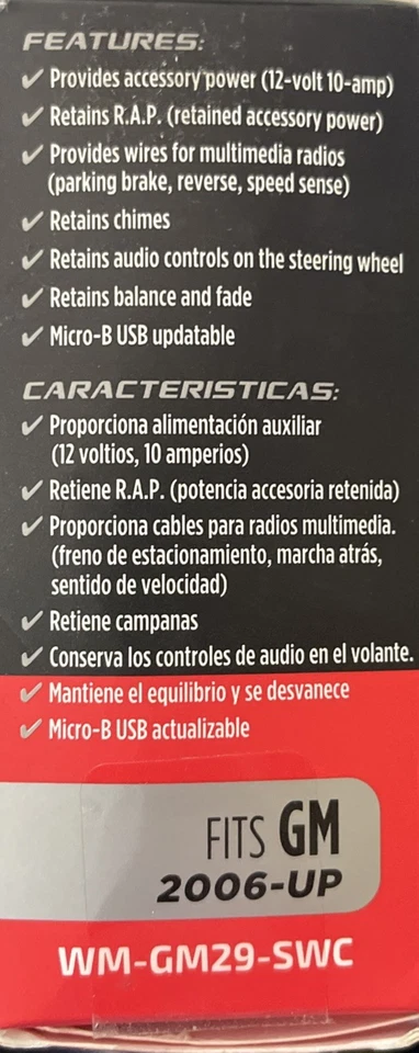 Interfaz de radio Metra para GM 2006-presente WM-GM29-SWC Foto 4 de 4