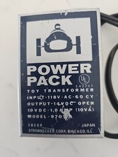 Vintage 1966 Strombecker Power Pack Slot Race Car Transformer 9703 Power Supply