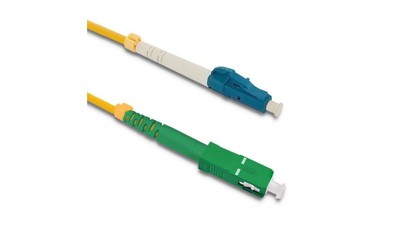 Qoltec Patchcord światłowodowy LC/UPC - SC/APC Singlemode 9/125 G652D Simplex 1m