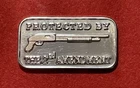 1 Gram Solid Silver Bar, 2nd Amendment, Detailed Shotgun! Fine .999 Pure Silver!