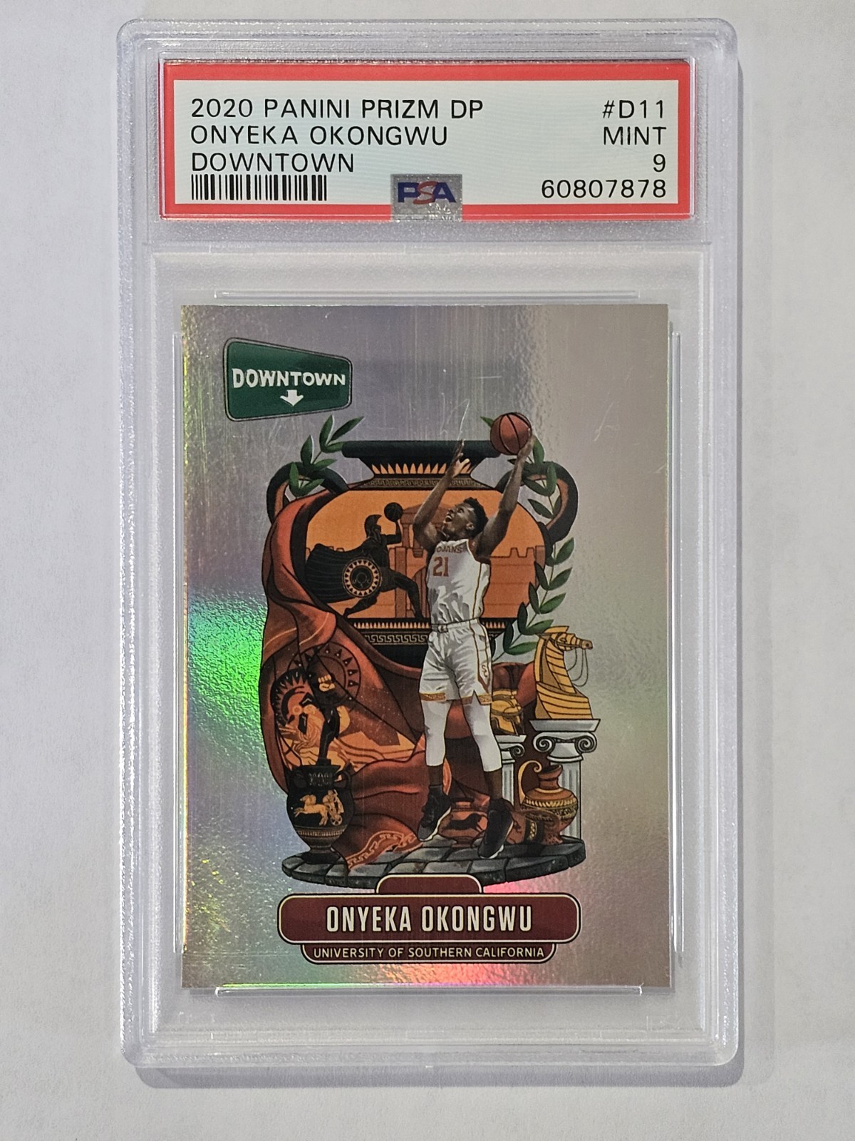 2020 Panini Prizm Draft Picks Downtown Onyeka Okongwu #D-11 (RC), Trojans