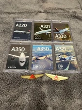 Delta Airline-Pilot Trading Cards-Set Of 6 all Airbus. All New Delta Release