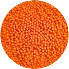 BONNY BOXX 2000PCs 4MM Smooth Orange-red Acrylic Round 4MM,