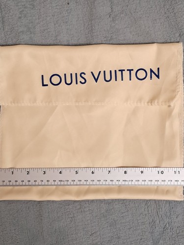 Louis Vuitton Beige And Blue Fold-over Dust Bag 11.5" X 9.5"