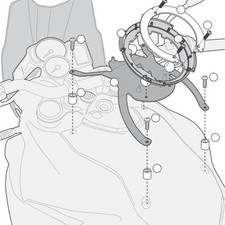 Flansch für Tankrucksack Tanklock für BMW 800 F650GS (Twin) 2008-2016