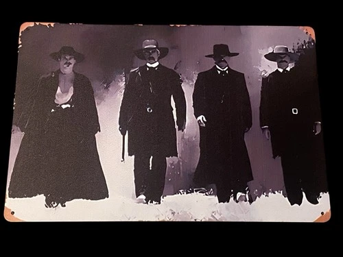 Tombstone Metal Tin Sign Vintage Style 8X12 Western Garage Man cave Cowboys