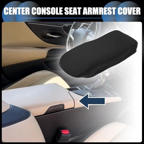 Center Console Armrest Cover for Lexus ES350 2008-2012 Neoprene Black Pad Foto 2 de 4