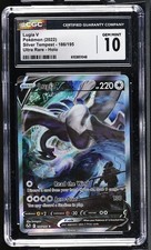 Lugia V 186/195 Ultra Rare Holo Silver Tempest Pokemon CGC 10 Gem Mint *048