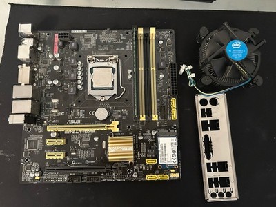 ASUS Q87mA Motherboard with Intel Fan - Fully Functional