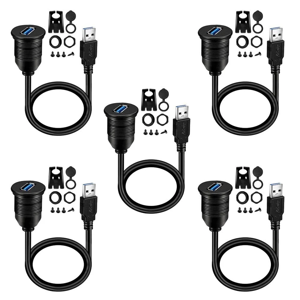 Waterproof Car Mount Extension Cable 5 Pack - Image 2 of 2