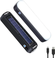 Solar Rechargeable LED Magnetic Work Light Bar 5500mAh,6500K Daylight Portable E