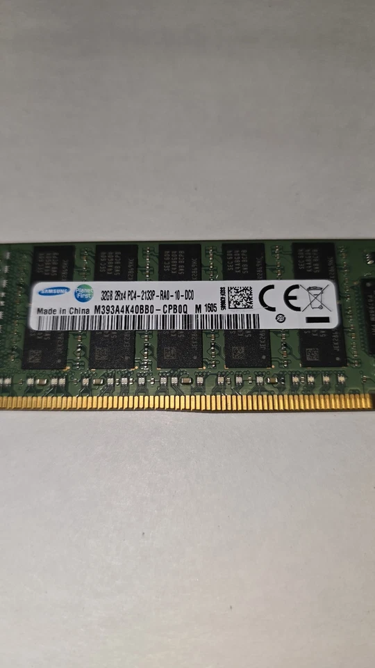 Samsung 32GB 2Rx4 PC4-2133P ECC REG RDIMM DDR4 PC4-17000 LOTE DE 25 UNIDADES ENVÍO GRATUITO Foto 2 de 3