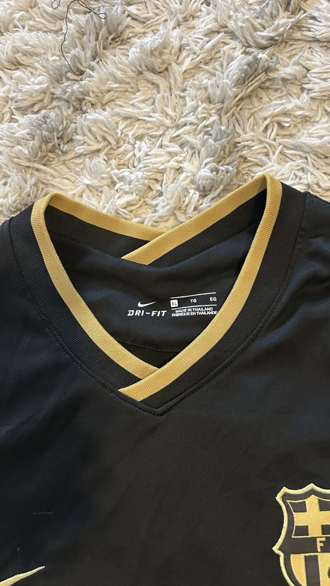 Nike FC Barcelona 2020/21 Away Kit - Ansu Fati #22 - Black/Gold
