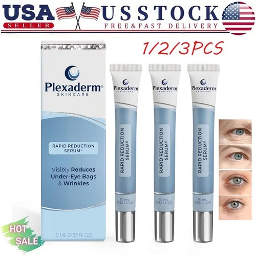 1-3X Plexaderm Rapid Reduction Eye Serum Visibly Reduces Under-Eye Bags&Wrinkles