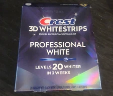 Crest 3D Whitestrips 20 Levels Whiter In 3 Weeks Professional Strips