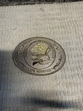 Vintage North American Hunting Club Belt Buckle Life Member Gold & Silver Color