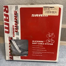 SRAM SlickWire Shift Cable and Housing Kit - Road/MTB, 4mm, White [ssg]