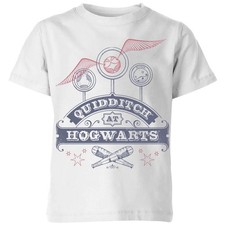 Image of Harry Potter Quidditch at Hogwarts Wizarding World Kids T-Shirt | White