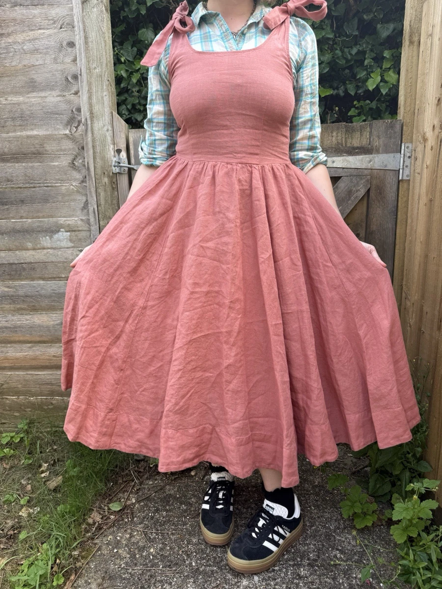 Linen Pinafore/Dungaree Dresses for Women for sale | eBay UK