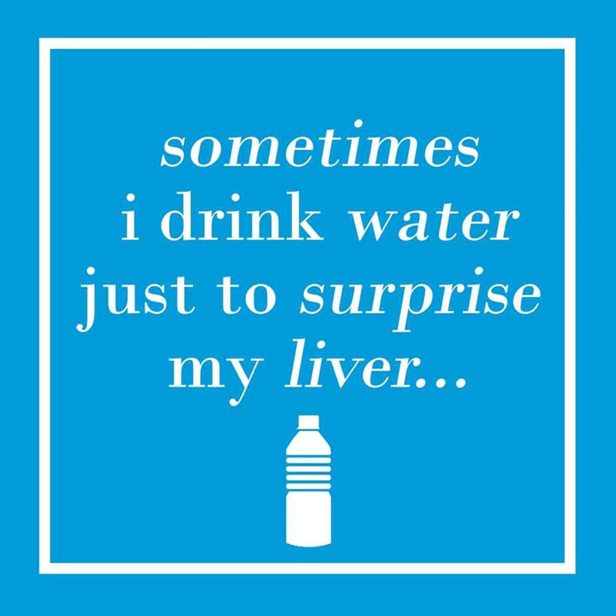 Дизайнерская салфетка для напитков Paperproducts набор из 20 штук для питьевой воды Удиви мою печень 2190₽