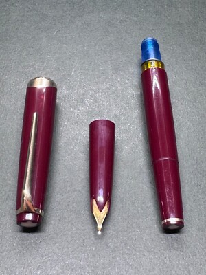 MONTBLANC No.12 Burgundy Bordeaux Vintage Fountain Pen Piston