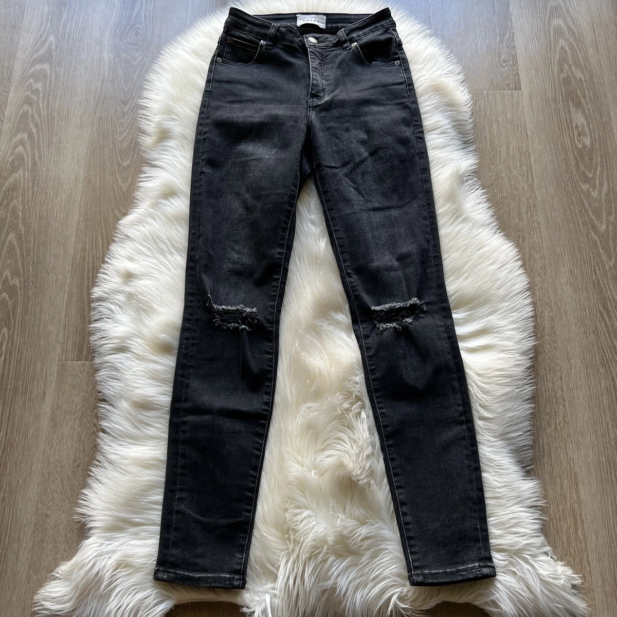 Rollas Westcoast Ankle Ripped Dusty Black size 26 | eBay