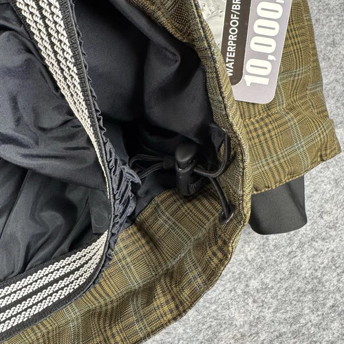 Obermeyer Ski Teton Jacket Plaid Green Nature Valley Logo Waterproof Mens XS image 11