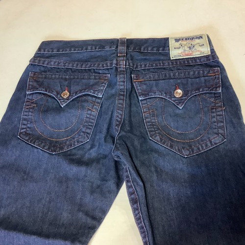 Pantalones de mezclilla para hombre True Religion con solapa recta bolsillos gira mundial talla 36 hechos en EE. UU. - Imagen 1 de 9