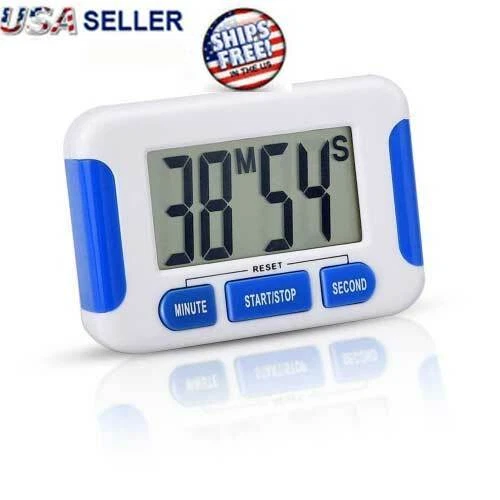 2X Digital Kitchen Timer Magnetic Cooking LCD Large Count Down Clear Alarm Egg - Picture 10 of 23
