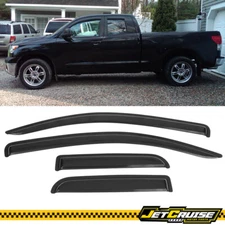 Fits 07-21 Toyota Tundra Double Cab Acrylic Window Visors Rain Sun Guard Shade