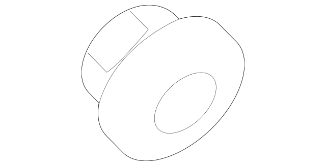 Genuine Volvo Bumper Cover Support Rail Nut 30640541 for
