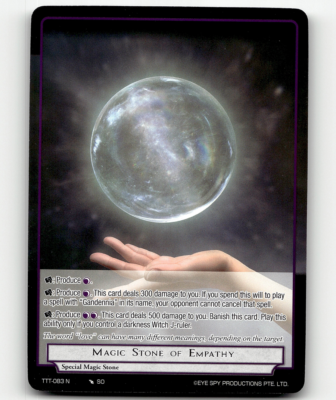Force of Will Magic Stone of Empathy - Thoth of the Trinity | eBay