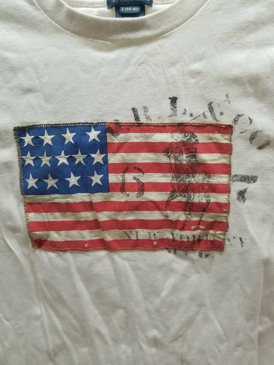 Ralph lauren american store flag t shirt
