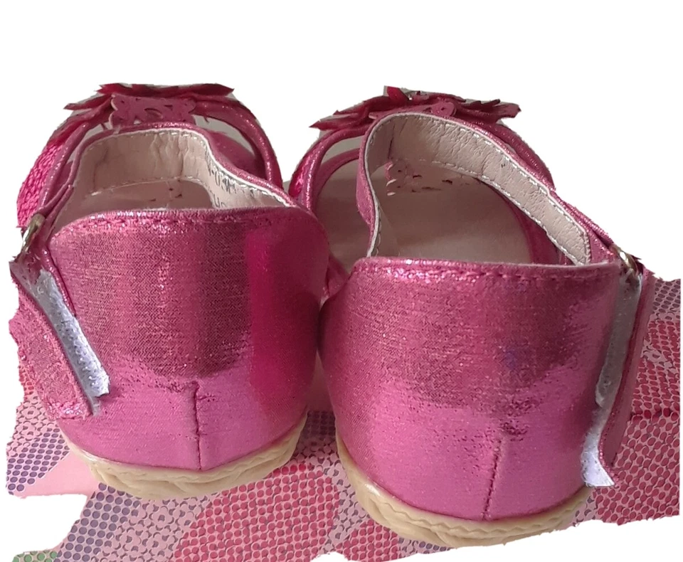 Sandalia con flores de encaje Via Pinky Jana niñas pequeñas talla 7. Plumín Foto 3 de 4